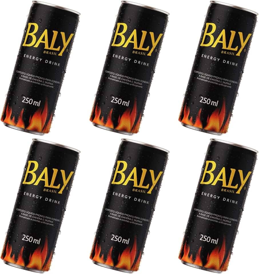 Baly Energético Tradicional 250ml Com 6 unidades