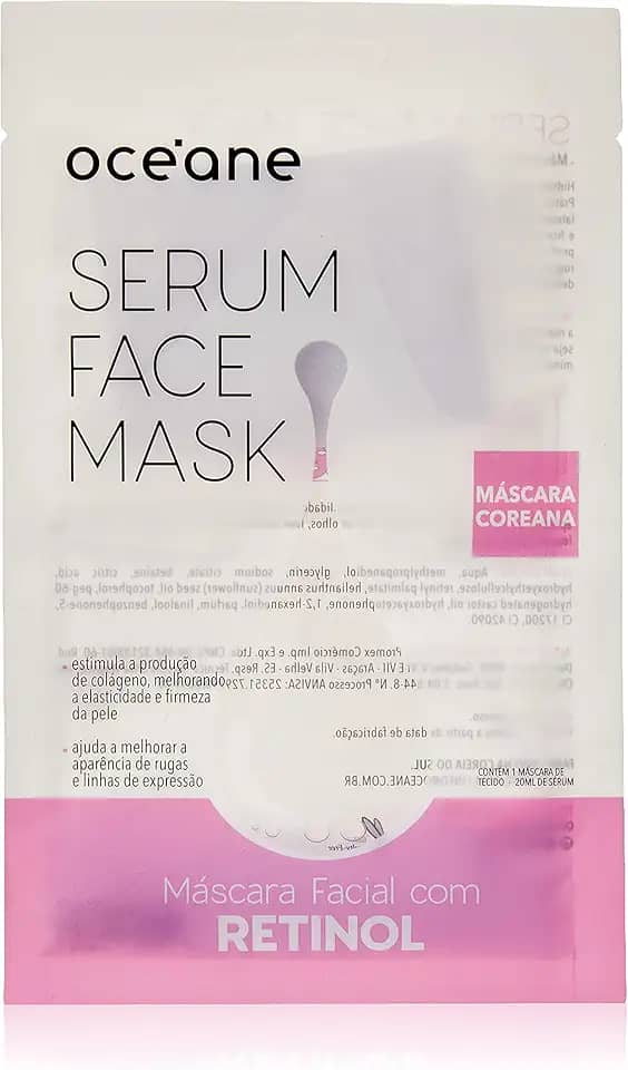 Océane Máscara Facial com Retinol - Serum Face Mask 20ml