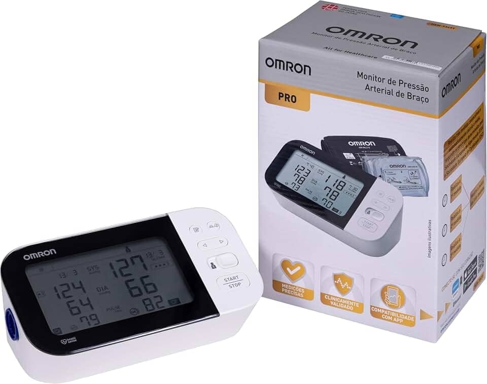 OMRON Monitor de Pressão Arterial de Braço Profissional TruRead HEM-7349T-ABR