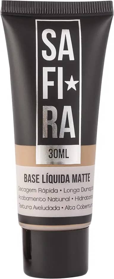 Safira Base Líquida Matte Safira Linha Basic N 06 Escura Bs68143