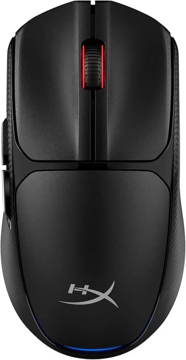 HyperX Pulsefire Fuse Rato Gaming sem fios, ultra leve 75 g, autonomia 85 h, ambidextro, 12000DPI, 6 botões, cor preta