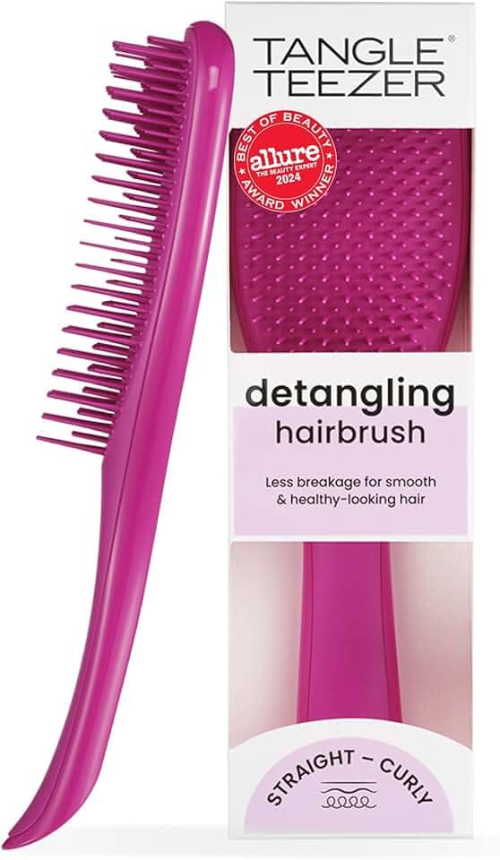 Tangle Teezer - Escova de cabelo desembaraçadora The Ultimate Detangler para todos os tipos de cabelo. Cor: Rosa