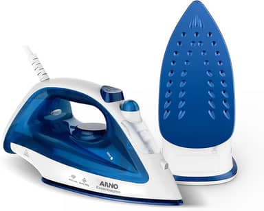 Ferro a Vapor Arno Essentialgliss com Base Antiaderente, 1200W, Azul, FEA1, 110V