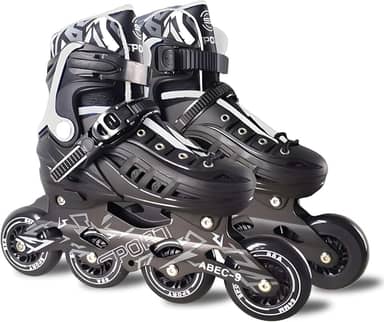 Patins Adulto Inline ABEC-9 - Freestyle Urban para Performance Profissional, Rodas de PU 84mm com Dureza 85A