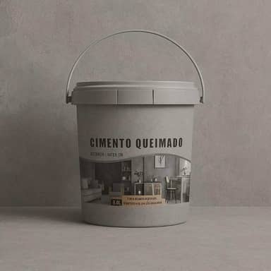 Revestimento Cimento Queimado Piso E Parede Pronto Pra Uso 5Kg