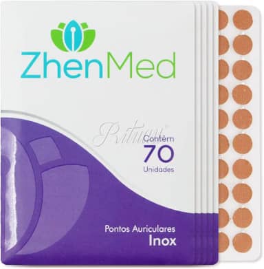 Ponto Auricular Inox 350 Pontos Zhenmed Auriculoterapia (Esparadrapo Redondo)
