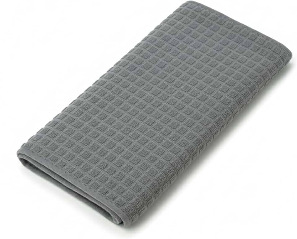 FEZTEZZO Tapete Escorredor de Louça Ultra Absorvente, Base Antiderrapante para Bancada e Pia, Secagem Rápida (49x37cm) ( Cor Sortida - Verde ou Cinza)