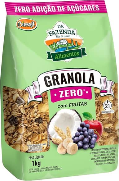 BIOSOFT Granola Frutas Zero 1Kg