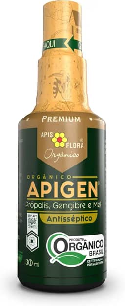 Apigen Orgânico - Própolis, Mel e Gengibre Spray 30 mL - BR, Apigen Orgânico Apis Flora