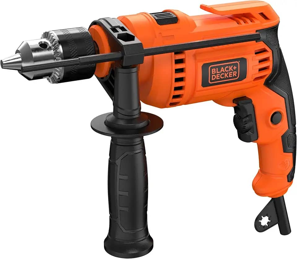 BLACK+DECKER Furadeira de Impacto 13mm, Potência 650W, com Acessórios, BED713650, 110V