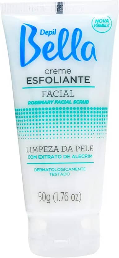 Creme Esfoliante Facial de Alecrim, Depil Bella, 50G