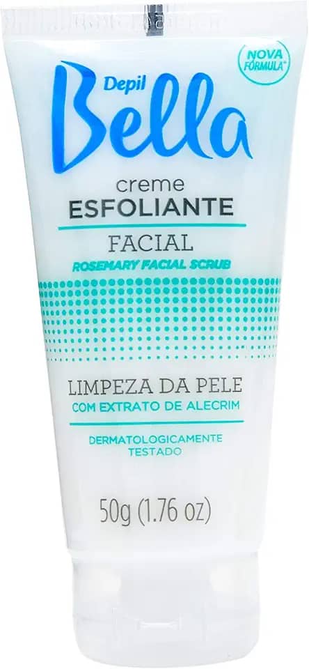 Creme Esfoliante Facial de Alecrim, Depil Bella, 50G