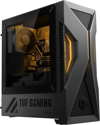 ASUS TUF T500 (2025) Desktop PC para jogos, processador Intel Core i5-13420H, NVIDIA GeForce RTX 5060Ti, SSD M.2 NVMe PCIe 4 de 1 TB, RAM DDR5 de 16 GB, Windows 11 Home, T500MV-MS564Ti