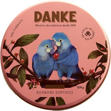 Bombom Sortido Danke Memórias Lata 108g 12 Unidades