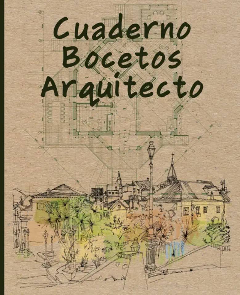 Cuaderno bocetos arquitecto -Cuaderno para arquitectos, diseñadores, estudiantes de arquitectura-Papel cuadriculado (escala referencia 1:50;1:100), 7.5"x9.25"; 105 paginas (Spanish Edition)