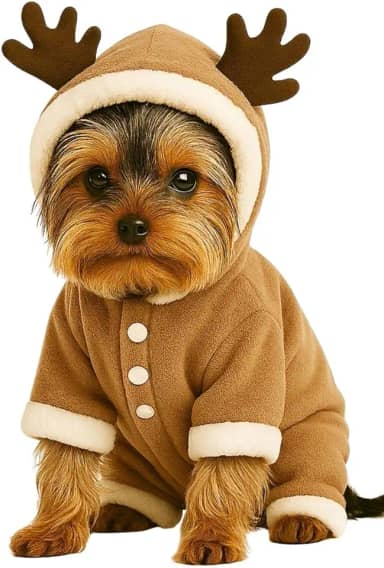 Fantasia de Alce para Cachorro e Gato Roupa Pet (Médio (M))