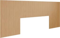 Cabeceira Ripada para Cama Casal, Queen e King em MDF Autoadesiva - LH Móveis (Amadeirado)