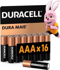 Duracell Pilha Alcalina AAA Palito Com 16 unidades