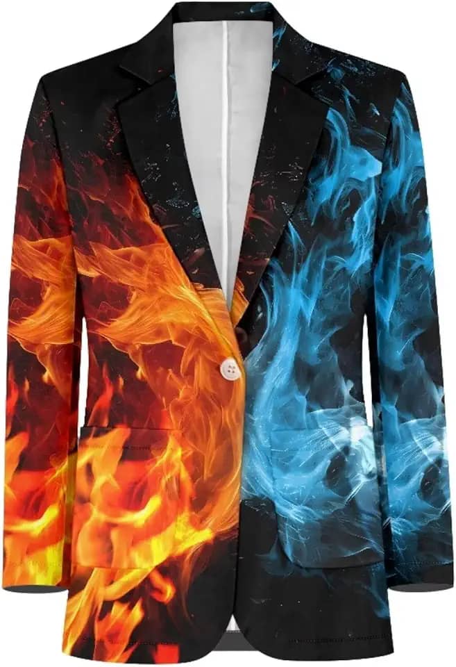 Terno masculino, moderno, com um botão, caimento justo, casaco esportivo, casual, de malha, blazer masculino, leve, PP-5GG