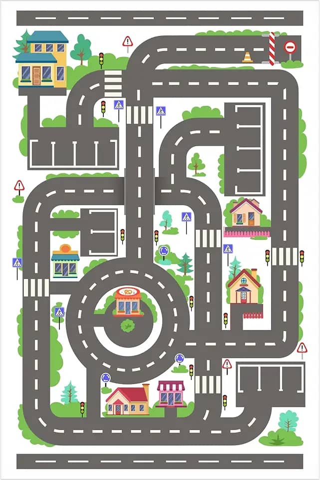 Pista De Corrida Carrinho Cidade Brincadeira Infantil