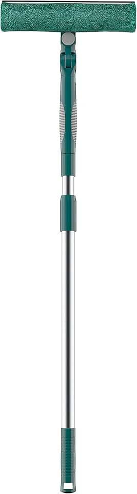 Limpa Vidros Microfibra, Cabo Extensível, Base 360º, Refil Lavável, FLP3727, Flash Limp