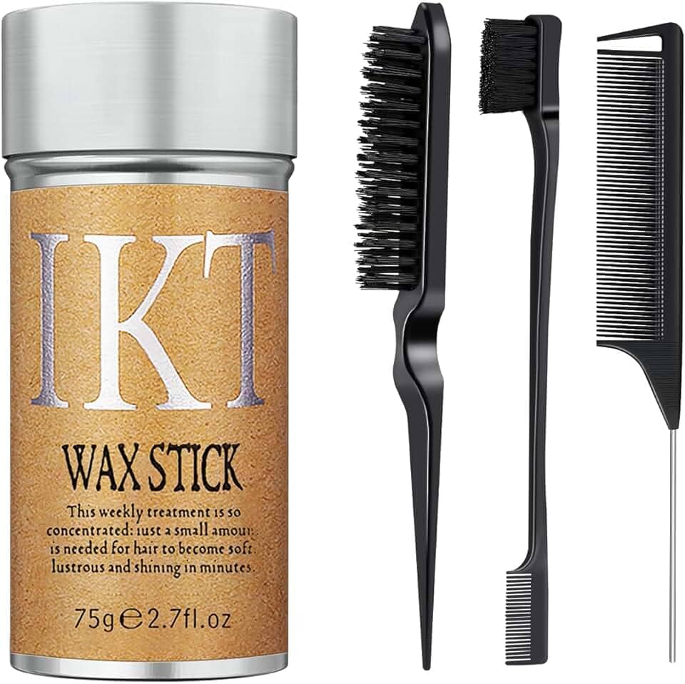 Bastão de Cera para Voar, Escova de Cabelo Lisa e Provocação para Volume, Pentes de Cauda de Rato para Separação