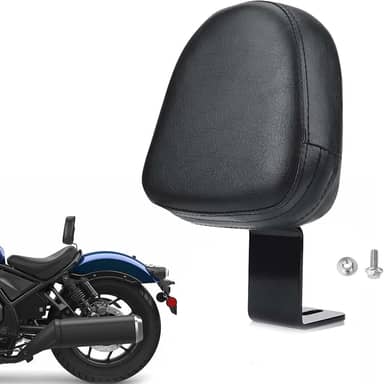 Encosto de motorista de motocicleta Sissy Bar Pad para H-onda Rebel 300 500 2017-2024 Acessórios de almofada de encosto de assento de motociclista