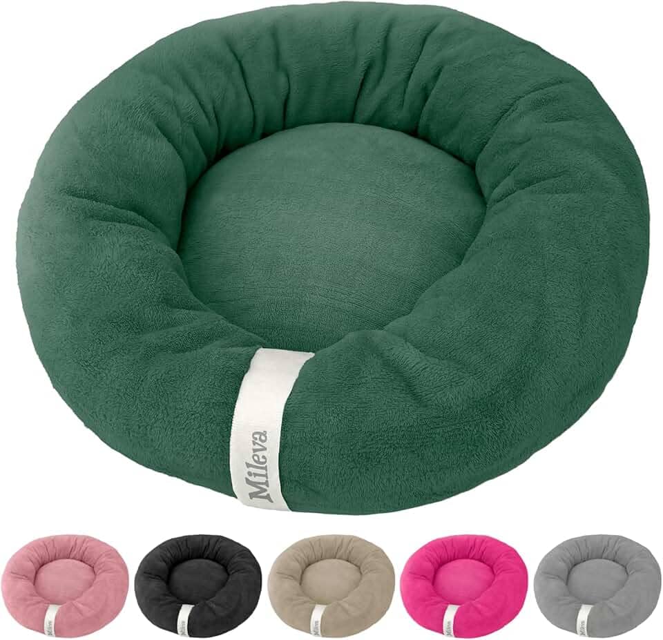 Cama De Gato Caminha Nuvem Ninho Pet Soft Redonda 50cm (Verde Musgo)