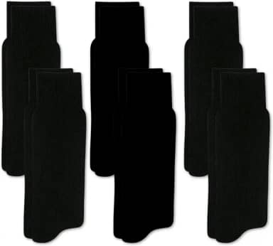 Kit 06 Pares Meia Social Casual Selene Cano Longo Canelado Masculino Adulto