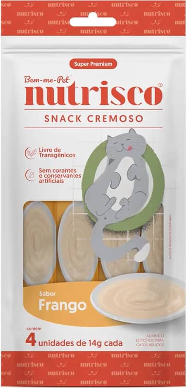 SNACK CREMOSO NUTRISCO 56G FRANGO GATOS