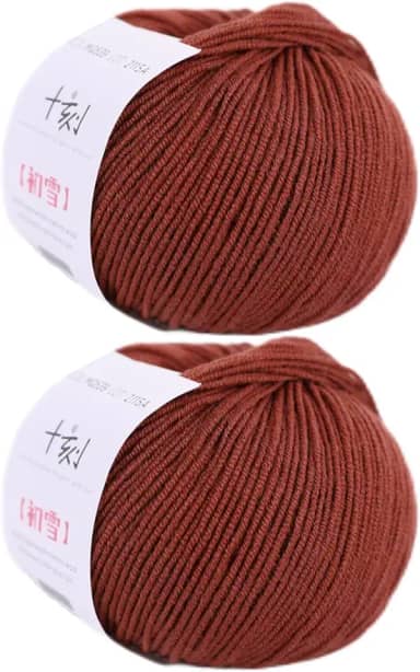Fio de lã Merino, Superwash antiborboto, peso esportivo, para tricô e crochê faça você mesmo, cachecol suéteres, 100 g, (por novelo 50 g, 150 jardas) - marrom cacau