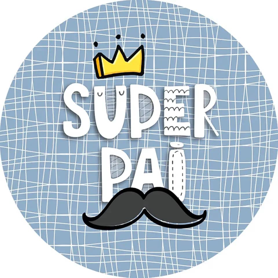 Capa Sousplat Estampado 35cm Mesa posta Jogo Americano Dia dos Pais (SPAI011)