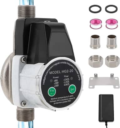 Bomba Pressurizadora de Água, 300W, 2100L/h, 100-240V, Automática, Ajustável, Silenciosa