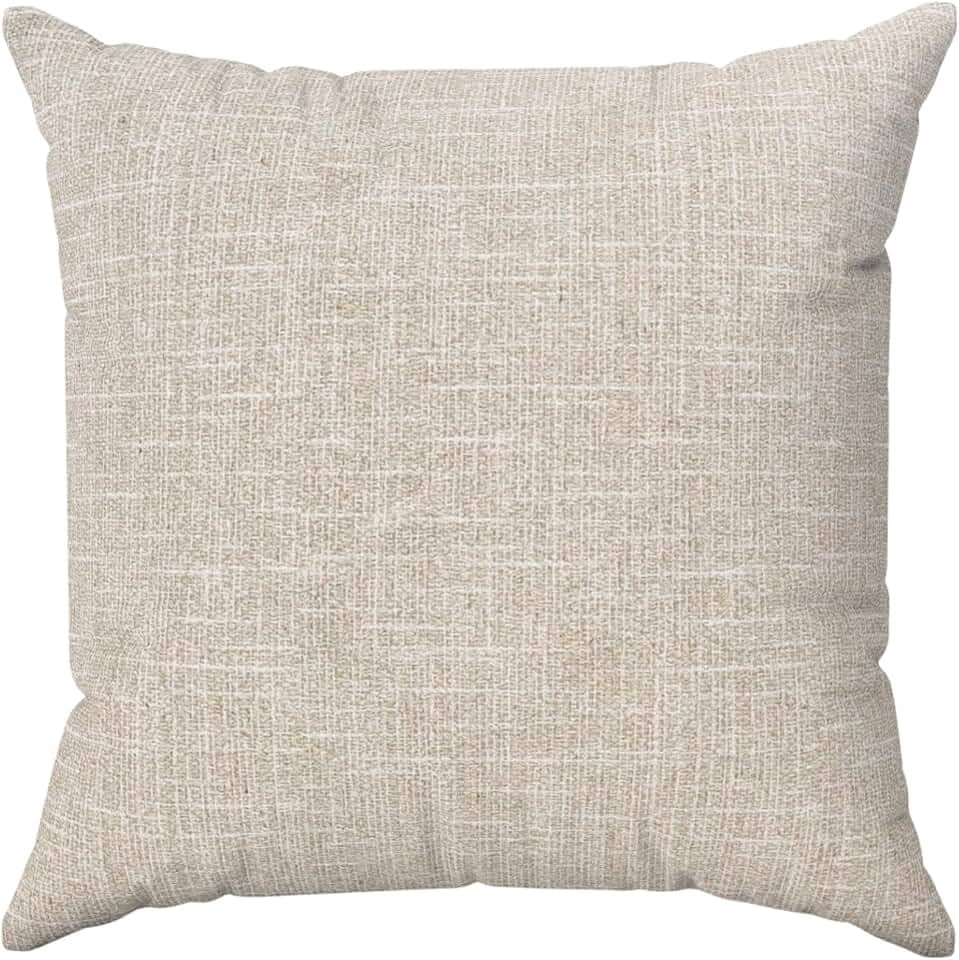 Kit 2 Almofadas Cheias 45x45 Linho Delux Bege Decoração Sala Sofá Quarto