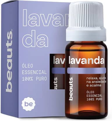 Óleo Essencial Lavanda Francesa - 100% Puro e Natural - Para Ansiedade, Estresse e Hora de Dormir - Calmante e Relaxante - Óleo Essencial Para Aromaterapia, Difusor, Massagem e Banho - 10 mL, Beauts