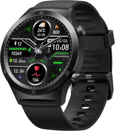 Relógio Inteligente Tranya S2 Tela Full Touch 1.28" Resistente à Água com Modos Esportivos e Recebimento de Notificações Smartwatch