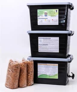 Composteira doméstica 90L kit econômico - Reduza seu lixo orgânico e produza adubo orgânico