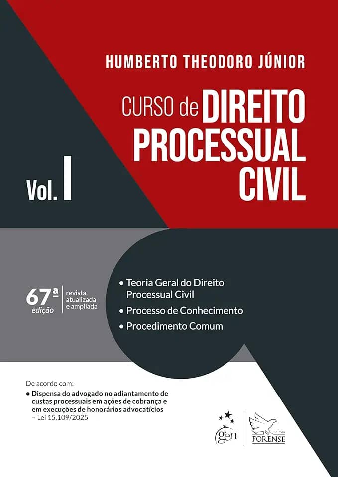 Curso de Direito Processual Civil Vol.1 - 67ª Edição 2026