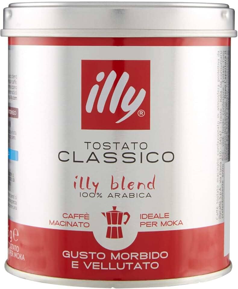 Illy Café Torrado e Moido Clássico Para Cafeteiras Moka - 125g