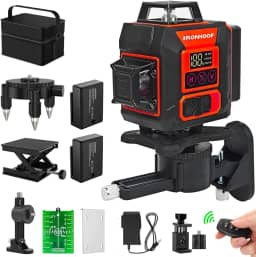 Nivel A Laser 16 Linhas Verde Profissional Nível Laser ​​PrecisãO 2 Baterias 30m (16 linhas)