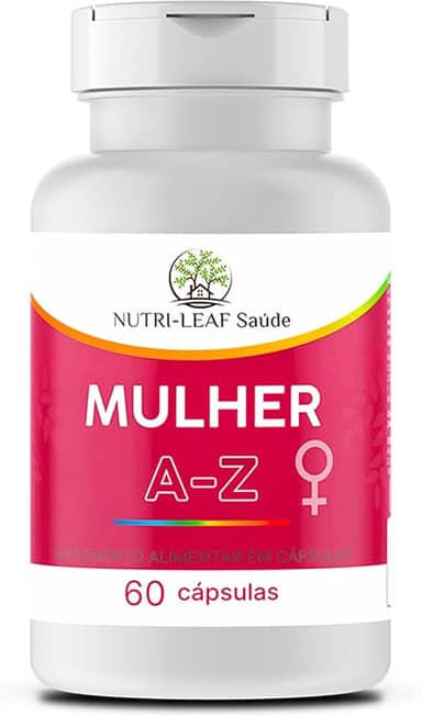 MULHER A Z - vitamina para mulheres, energia, disposição e bem‑estar feminino com vitaminas e nutrientes essenciais, para todas as fases da vida | NUTRI‑LEAF Saúde