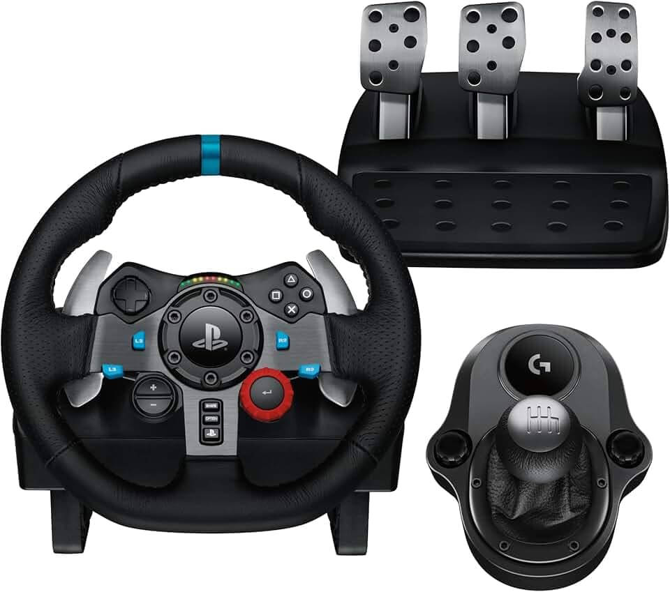Combo Volante, Pedais e Cambio Logitech G29 SE Driving Force para PS5, PS4, PS3 e PC