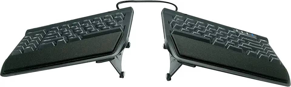 KINESIS Teclado Ergonômico Freestyle2 Com Levantadores Vip3 Para Pc (9' Separação) (Kb820Pb-Us) Preto