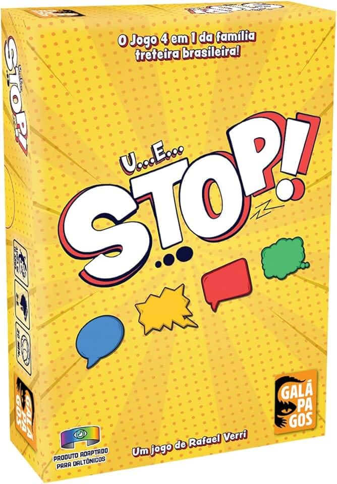 Asmodee, UeStop!, Jogo de Cartas Casual para Amigos, 2 a 6 jogadores, Idade 10+, Partidas de até 30 minutos