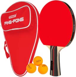 Raquete De Ping Pong Tênis De Mesa Profissional Com Raqueteira