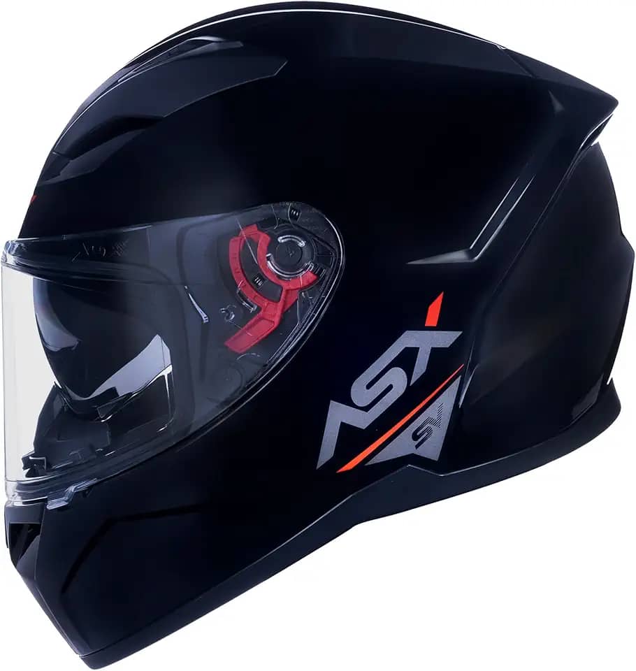 Capacete Masculino Feminino Asx City SV Preto Brilho Oculos