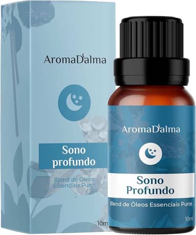 Blend Puro de Óleos Essenciais - Sono Profundo - Mistura Natural Para Relaxar e Melhorar a Qualidade do Sono I Ideal Para Noites Tranquilas - Aroma D’alma