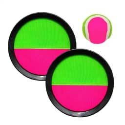 Kit 2 Raquetes + Bola Bateu Colou Frescobol