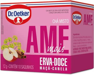 Chá Misto Erva Docê,Maçã Canela 10 sachês