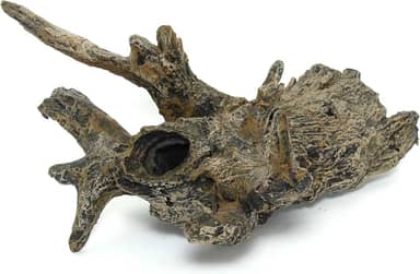 Tocas de Troncos para Peixes e Répteis de Médio Porte | Ornamento de Resina Atóxica para Aquários e Terrários | Pintura Artesanal (Enraizado)